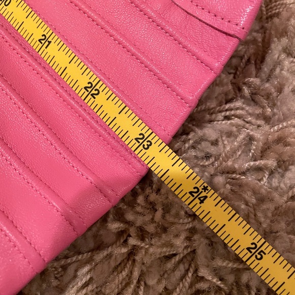 * St John Sport by Marie Gray pink leather jacket Sm - Picture 14 of 14